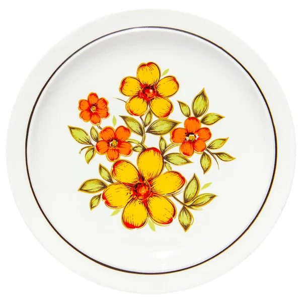 Obraz žluté květy na jídlo — Stock fotografie