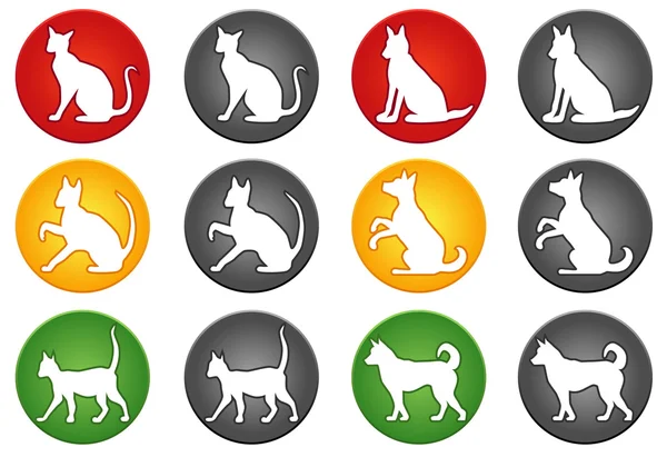 kedi ve köpek düğmeleri