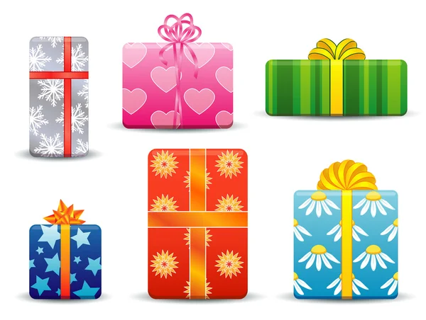 Cajas de regalo conjunto — Vector de stock