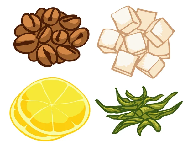 Kahve çay limon şeker
