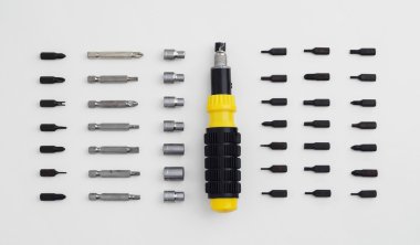 İyi organize edilmiş ratchet tornavida