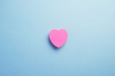 Yapışkan Not şeklinde pembe kalp 