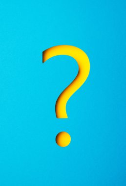 Yellow question mark clipart