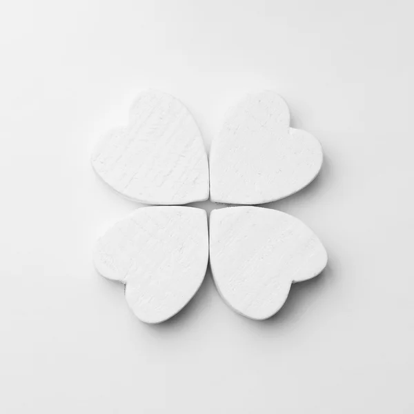 Hearts arranged as clover — Stock Photo, Image