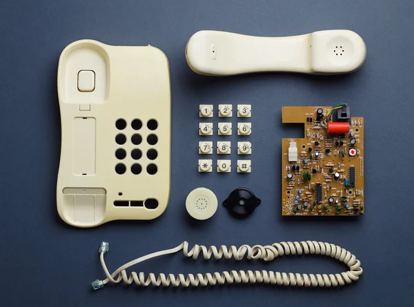 Partes de telefone de casa vintage — Fotografia de Stock