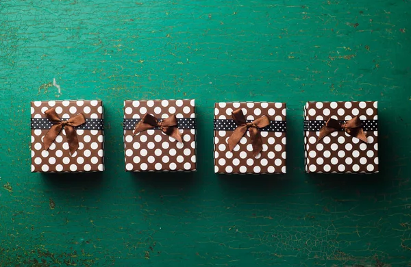 Christmas present boxes — Stock Photo, Image