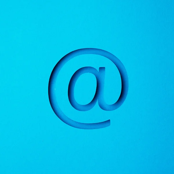 E-posta işareti havada — Stok fotoğraf