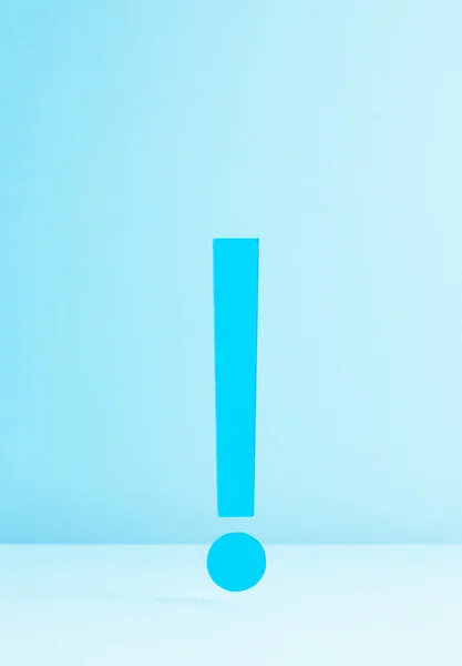 Blue exclamation mark — Stock Photo, Image