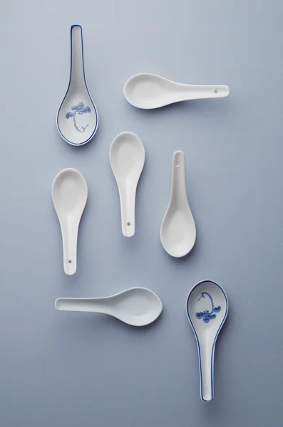Chinese soup spoons — Stock Photo, Image