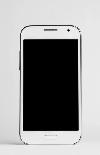Biały inteligentny telefon — Zdjęcie stockowe