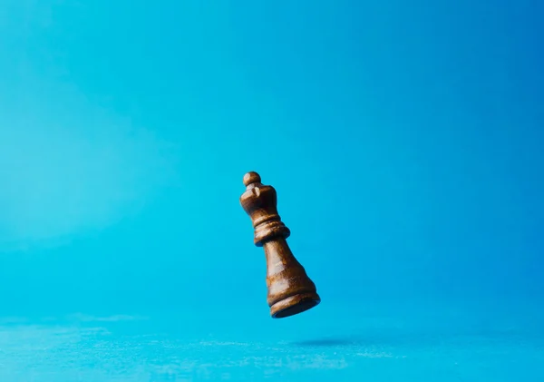 Královna, dřevěná šachová figurka — Stock fotografie