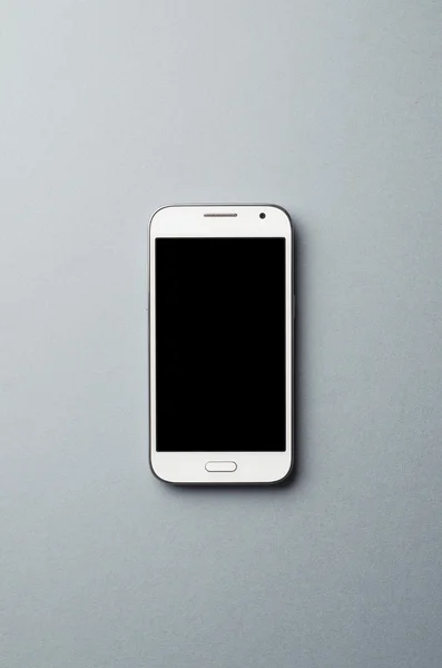 Biały inteligentny telefon — Zdjęcie stockowe