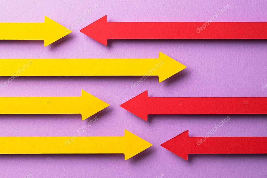 Red and yellow arrows Stock Photo by ©bogdandreava 117421172