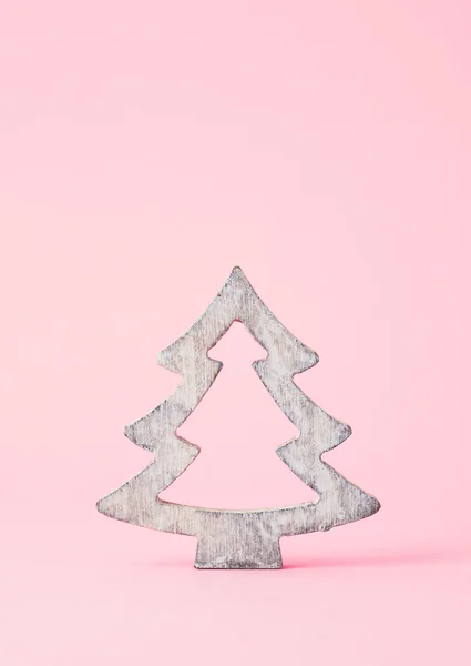 Weihnachtsbaum aus Holz — Stockfoto