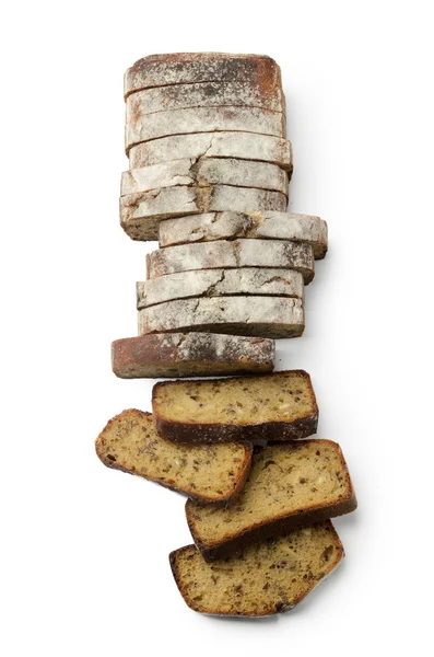 Scheibe braunes Brot — Stockfoto