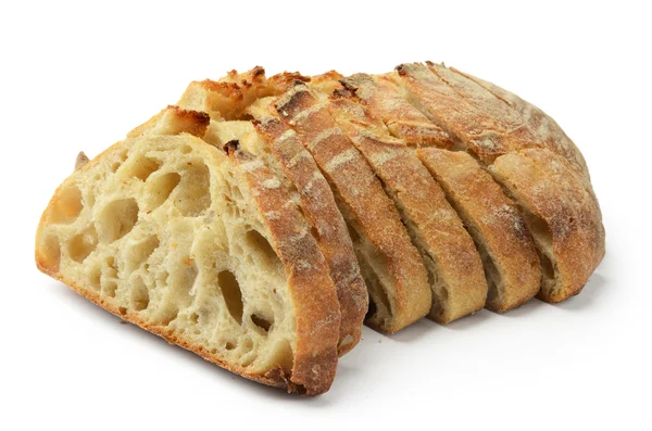 Egy szelet fehér kenyér — Stock Fotó