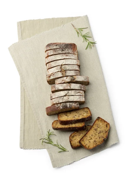 Scheiben braunes Brot — Stockfoto