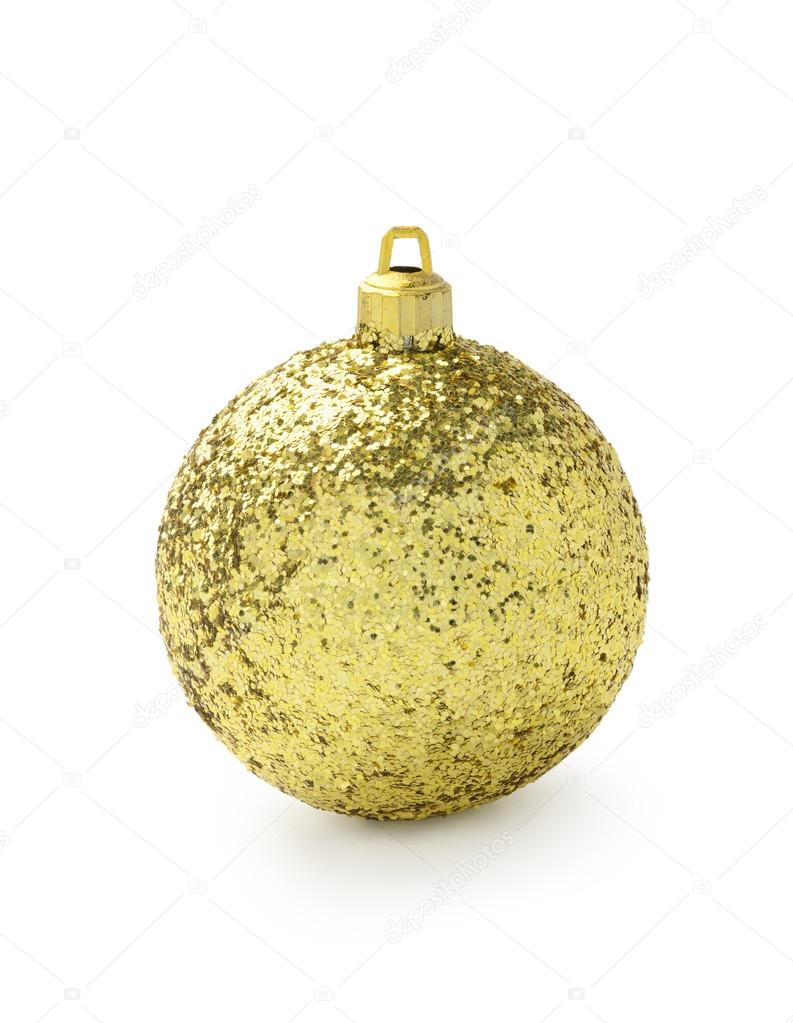 Golden Christmas ball