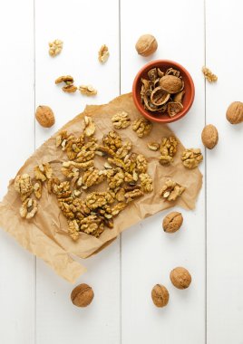 Ceviz çekirdek, fındık kabuğu ve ceviz