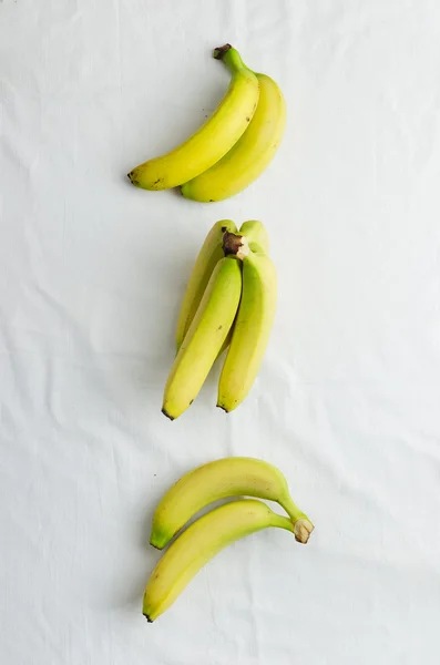 Bananas in a row — Stock Photo, Image