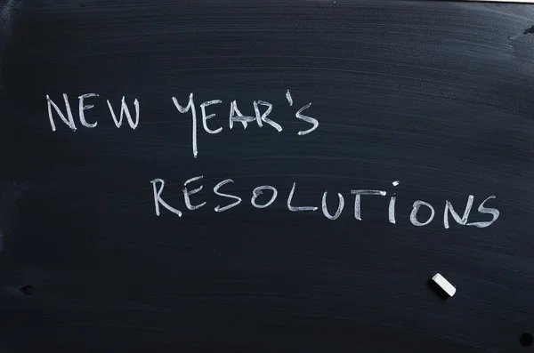 New Year's Resolutions handwritten — Stock Photo, Image