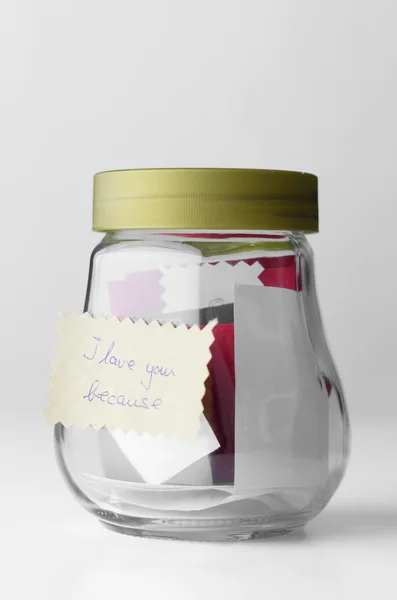 Valentine's Day Jar — Stock Photo, Image