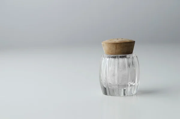 Rustic salt shaker — Stock Photo, Image