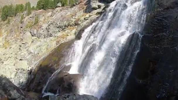 Cascata Altai Primavera Montagna Video Stock Royalty Free