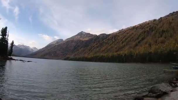 Altai Lake Timelaps Queda Vídeo Vídeo De Bancos De Imagens