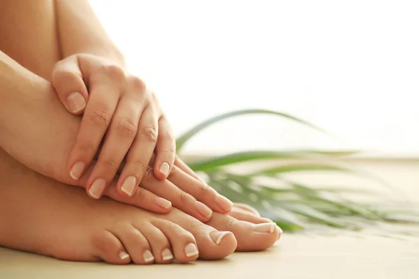 Skin Care Feet Close — Stock Photo, Image