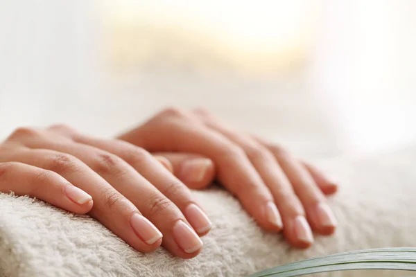 Skin Care Hands Close — Stock Photo, Image