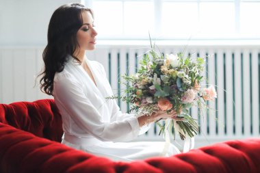 Düğün. Bir gelinlik güzel gelin