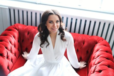 Düğün. Bir gelinlik güzel gelin