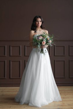 Düğün. Bir gelinlik güzel gelin