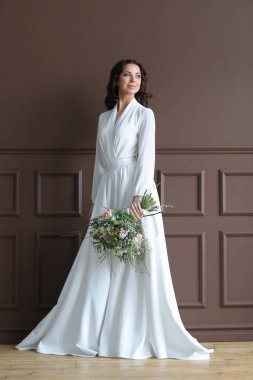 Düğün. Bir gelinlik güzel gelin