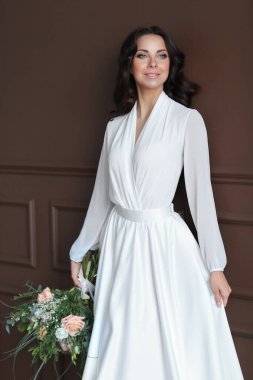 Düğün. Bir gelinlik güzel gelin