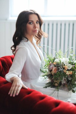 Düğün. Bir gelinlik güzel gelin