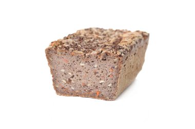 İzole edilmiş. Beyaz arkaplanda ekmek