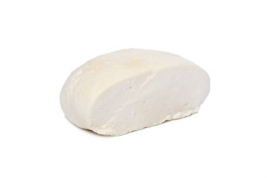İzole edilmiş. Beyaz arkaplanda peynir