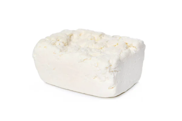 Isolato Formaggio Sfondo Bianco — Foto Stock