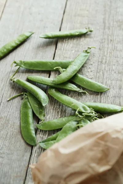 Verduras Guisantes Verdes Sobre Mesa — Foto de Stock