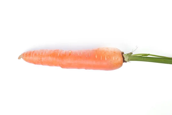 Вкусная Морковь Белом Фоне — стоковое фото