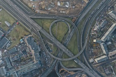 Bir İHA ile yakalanan şehrin kuş bakışı görüntüsü