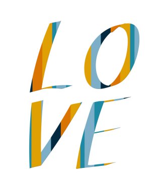 Sevgiye vektör olarak mesaj at. Tasarım.