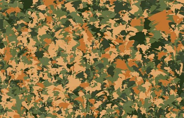 Camouflage Vector Texture Background Pattern — Stock Vector