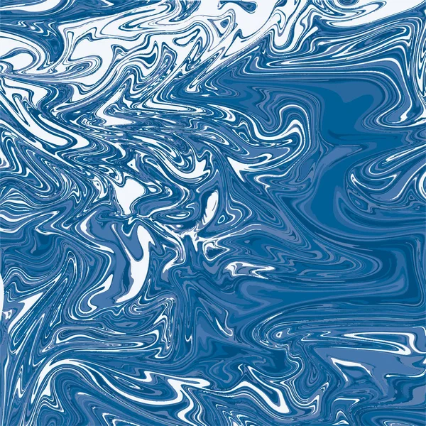 Illustration Vectorielle Art Moderne Encres Bleues Blanches Conception Graphique — Image vectorielle