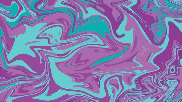 Бирюзовая Голубая Фиолетовая Красочная Текстура Современное Искусство Жидкости Векторная Eps — стоковый вектор