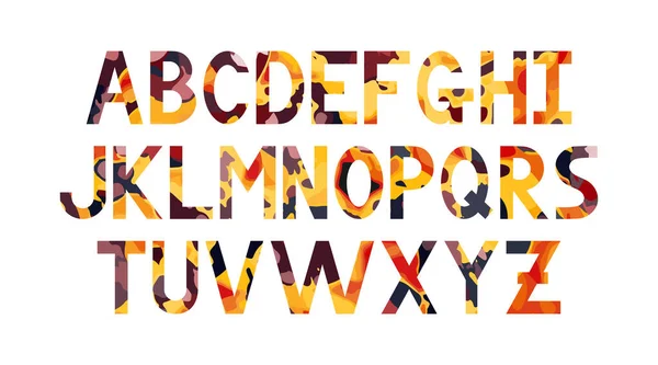 Abc Letters Voor Een Ander Ontwerp Abc Lettertype Latijnse Hoofdletters — Stockvector