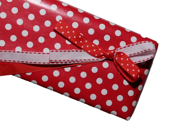 Gift bow on the box. — Stock Photo, Image