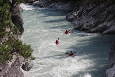 Norveç'te Sjoa nehir kanosu.